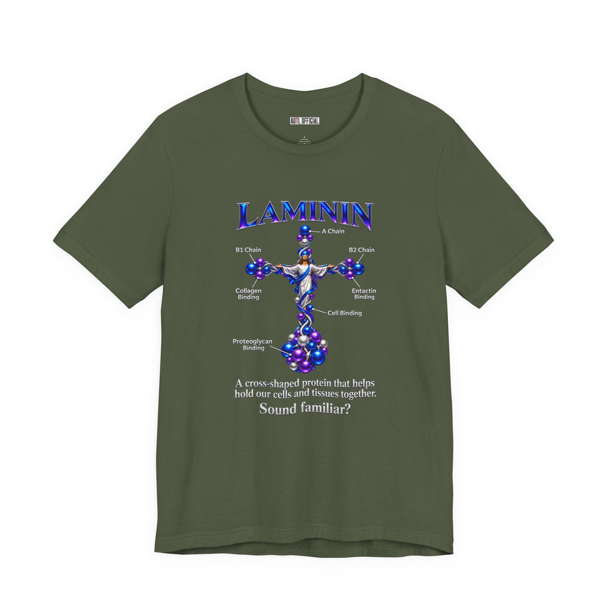 LAMININ Cross Design – Christian T-shirt