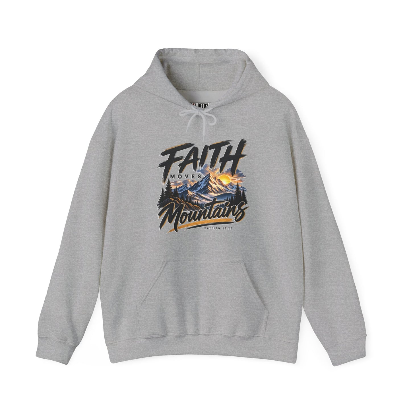 Faith Moves Mountains Christian Hoodie