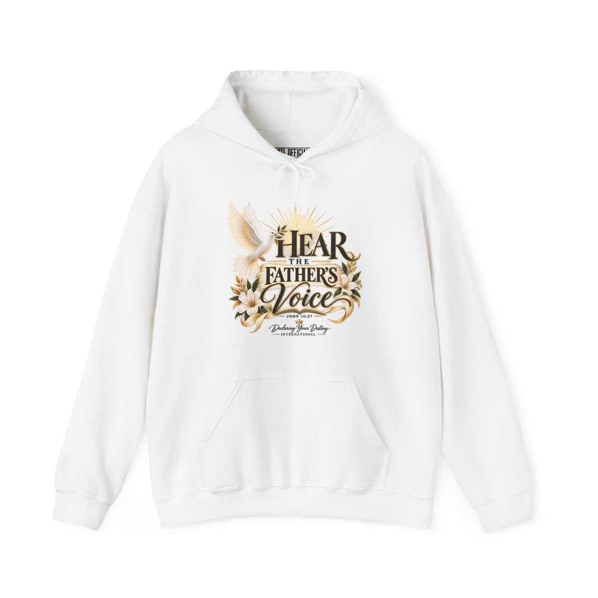 Hear the Father’s Voice Declaring Your Destiny Christian Hoodie