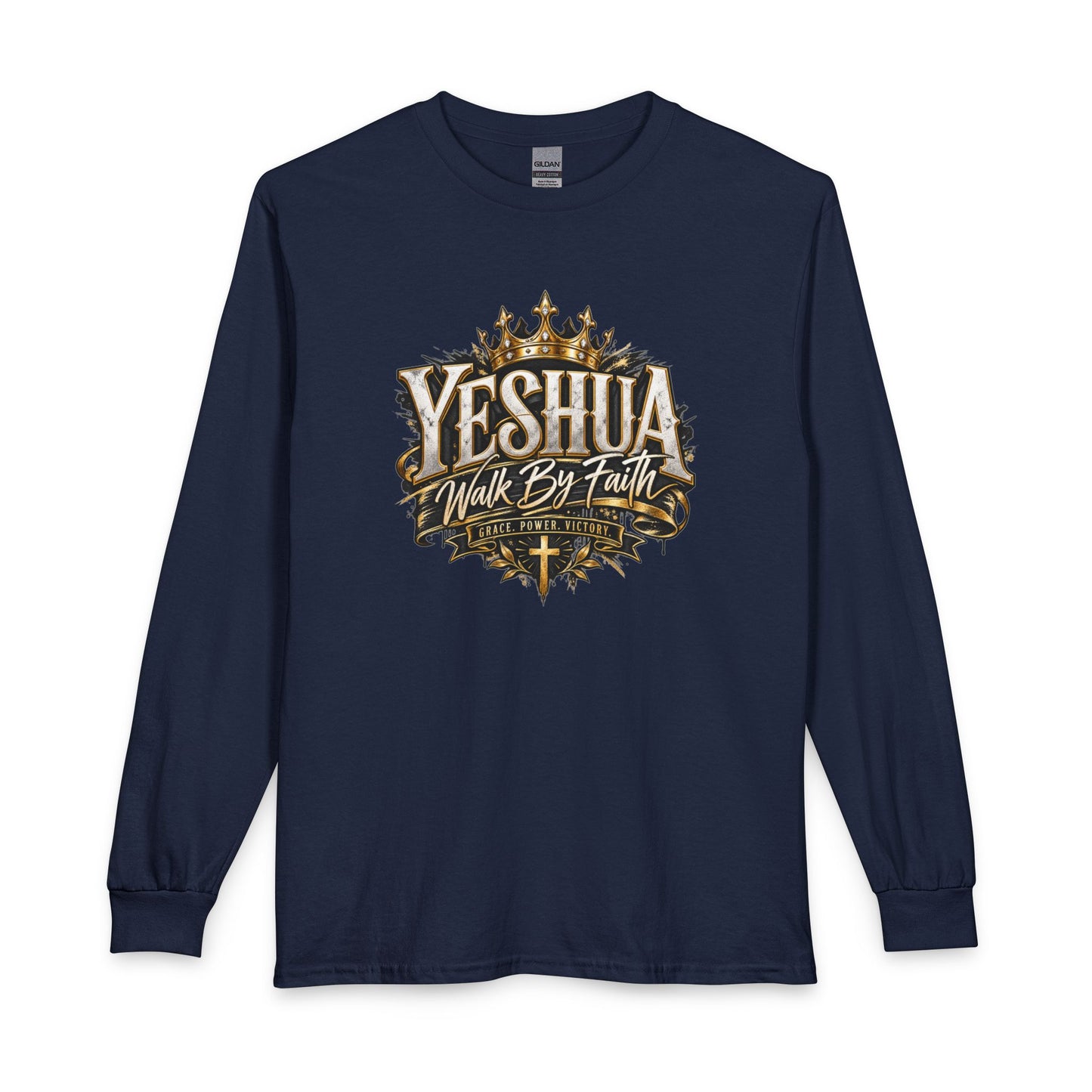 Yeshua – Walk By Faith Christian Long Sleeve Shirt