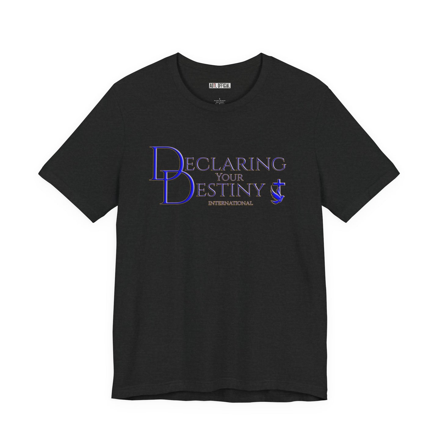 Declaring Your Destiny Blue & Gold logo/Philippians 4:13