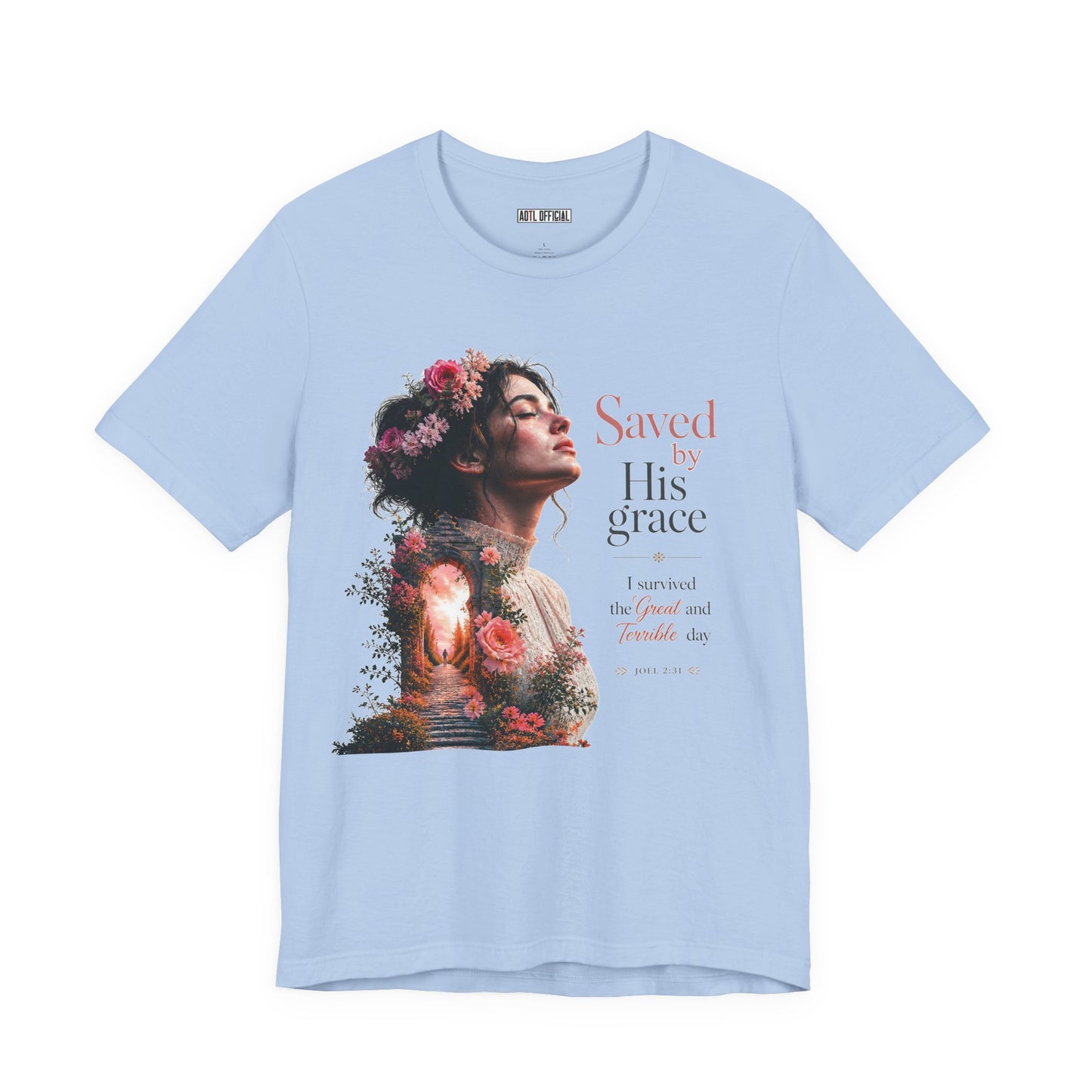 Pathway of Grace – I Survived the Great and Terrible Day (Joel 2:31) Unisex Short Sleeve Tee