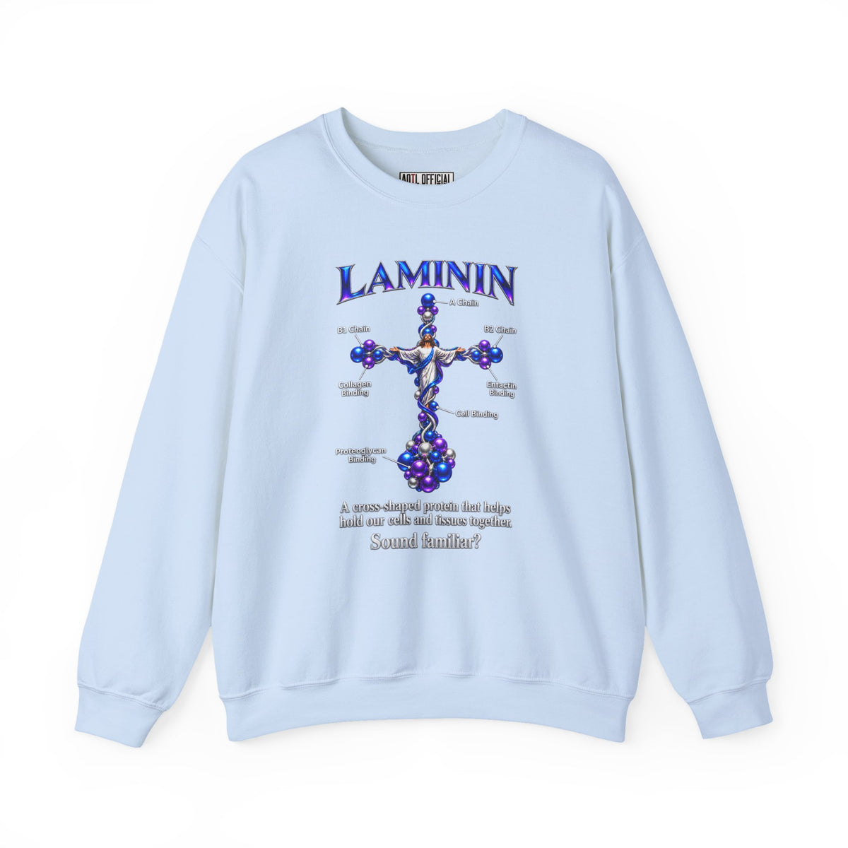 LAMININ Cross Design Christian Sweatshirt