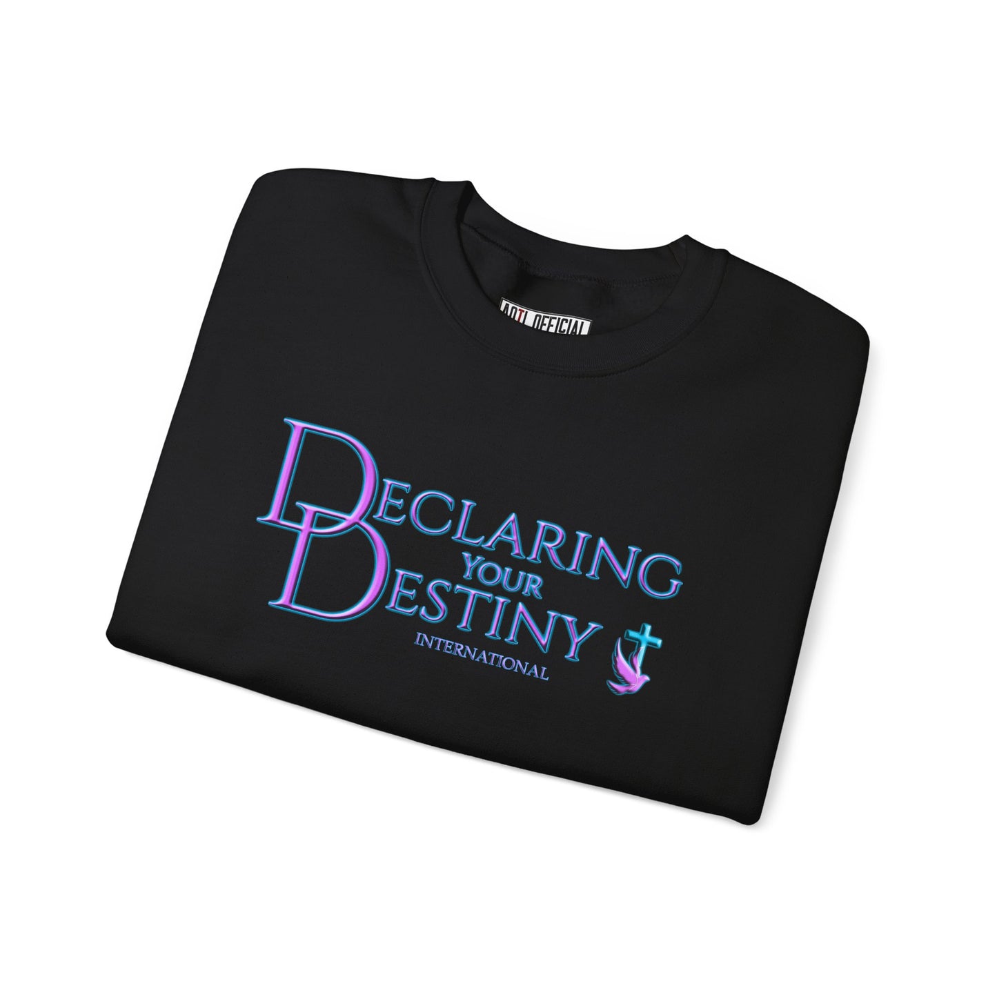 Declaring Your Destiny Purple & Teal logo Unisex Heavy Blend™ Crewneck Sweatshirt