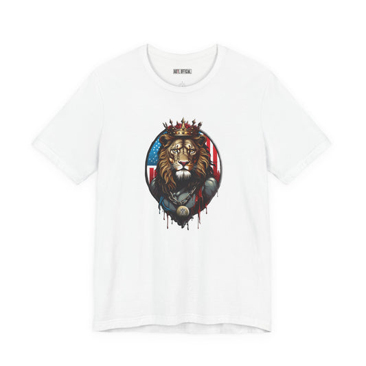 Royal Majesty: Lion of Judah Crowned  Unisex Short Sleeve Tee