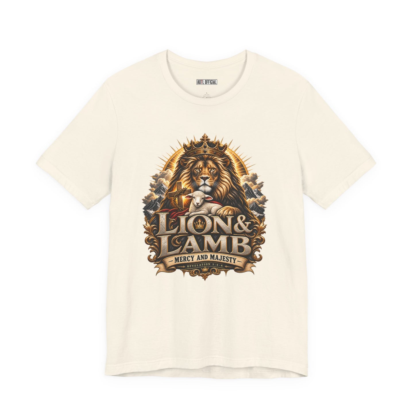 Lion & Lamb – Mercy and Majesty Christian T-shirt