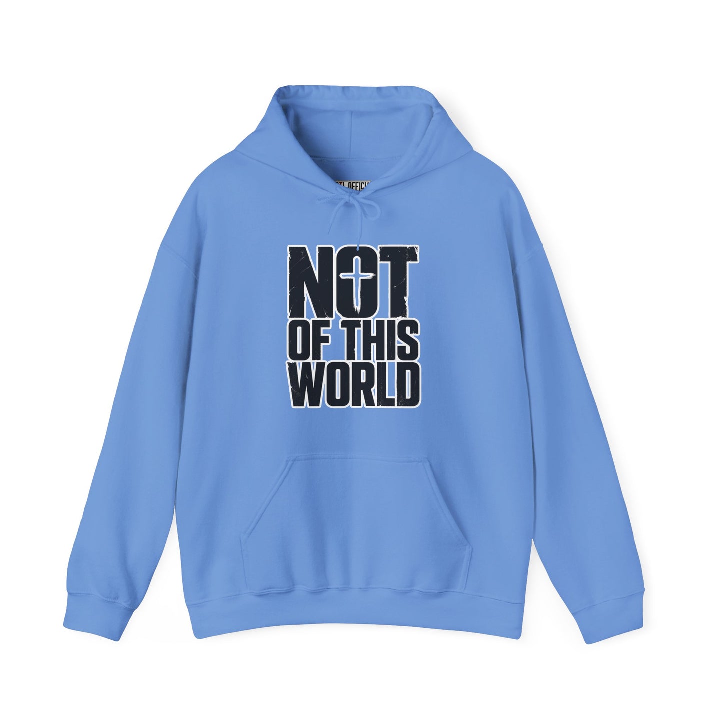 Not Of This World Black Text Christian Hoodie