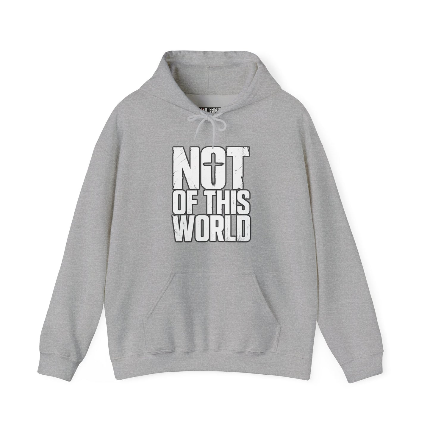 Not Of This World White Text Christian Hoodie