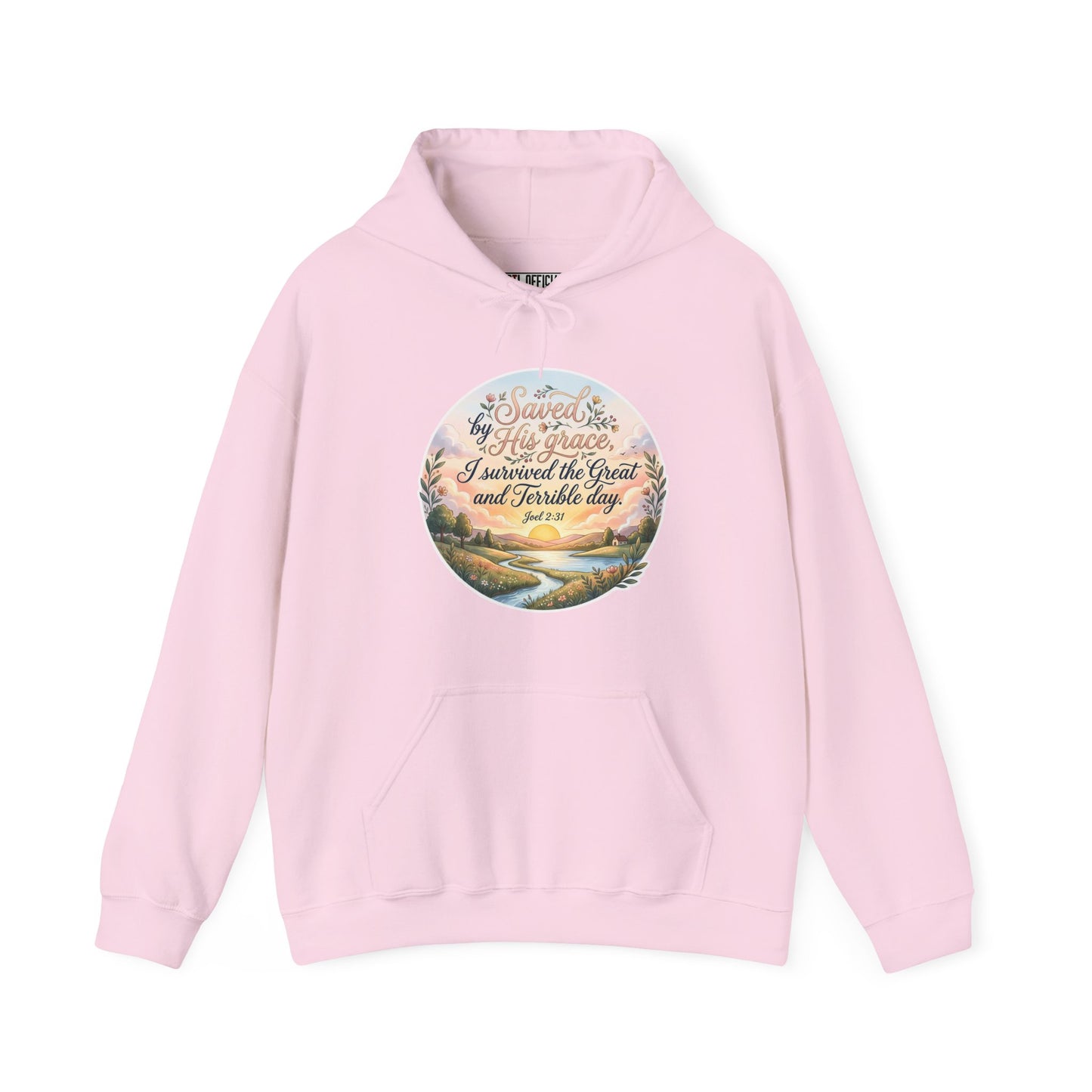 Dawn of Grace - I Survived the Great and Terrible Day (Joel 2:31) Christian Hoodie