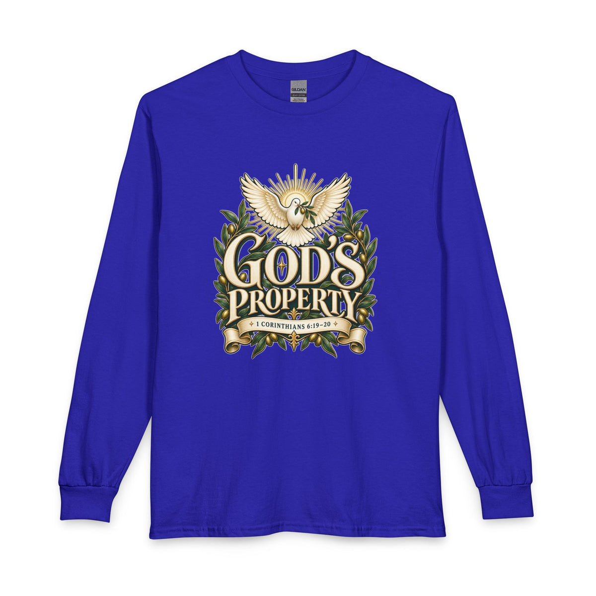 God’s Property — Bought with a Price Christian Long Sleeve Shirt