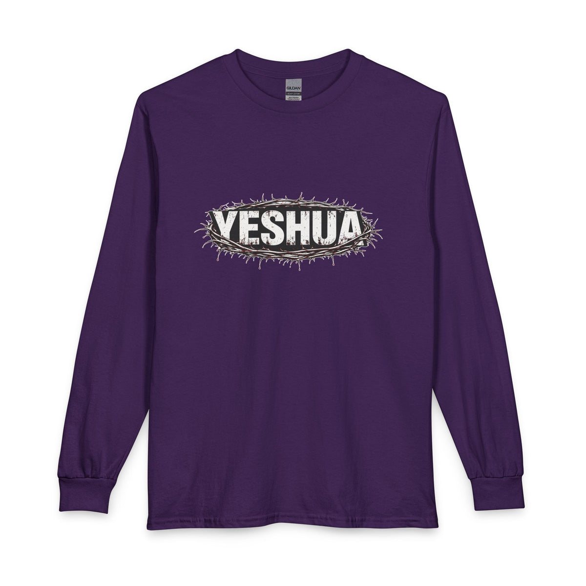 Yeshua Crown Of Thorns Christian Long Sleeve Shirt