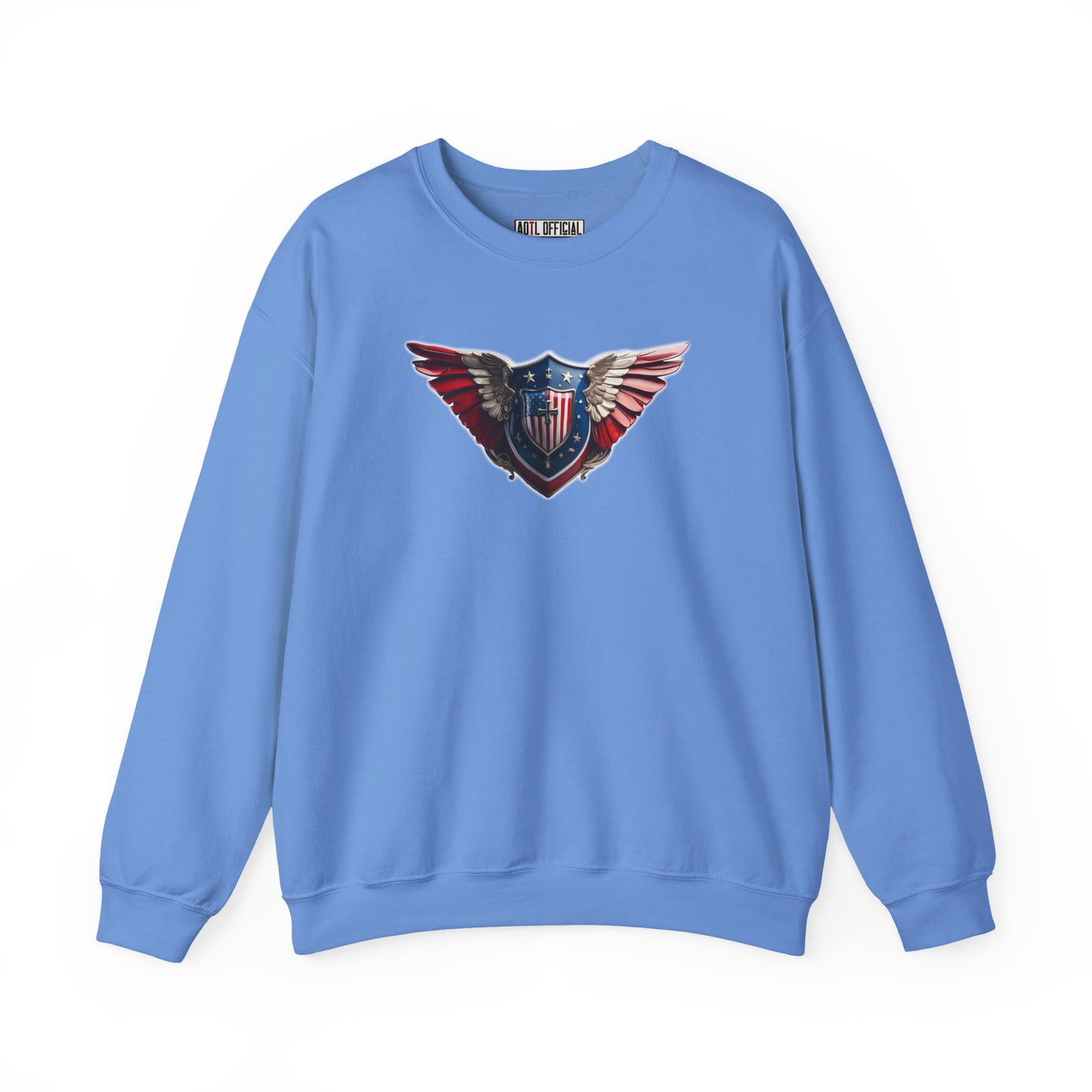 3D Winged Shield Unisex Heavy Blend™ Crewneck Sweatshirt