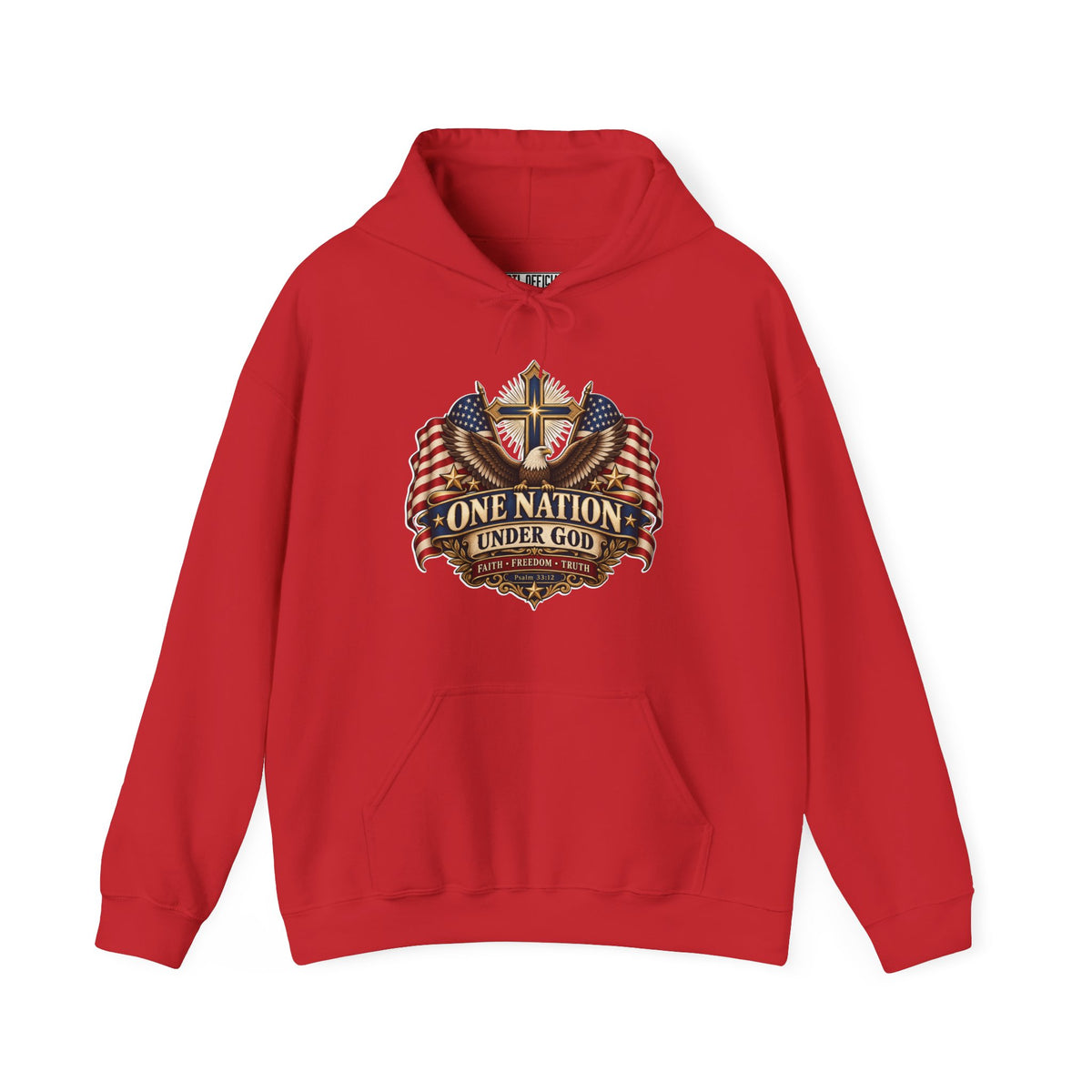One Nation Under God — Faith, Freedom & Truth Christian Hoodie