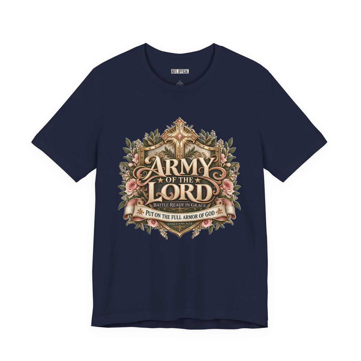 Army of the Lord — Battle Ready in Grace Christian T-shirt