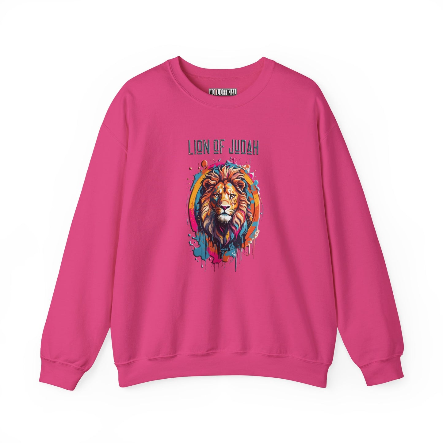 Graffiti Drip Lion of Judah  Unisex Heavy Blend™ Crewneck Sweatshirt
