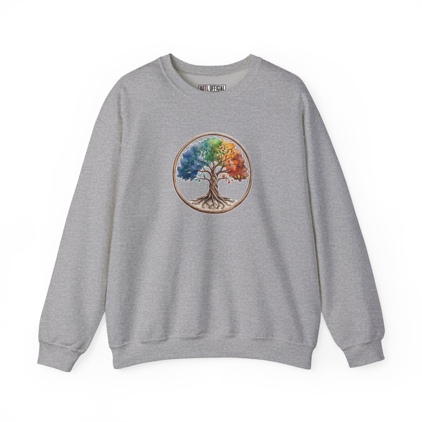 Colorful Tree of Life Unisex Heavy Blend™ Crewneck Sweatshirt