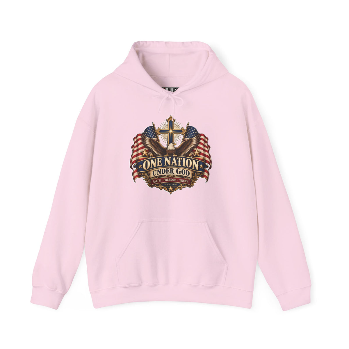 One Nation Under God — Faith, Freedom & Truth Christian Hoodie