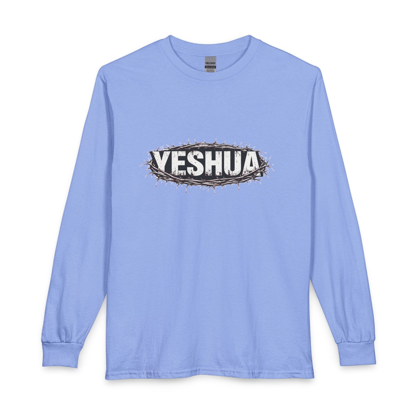 Yeshua Crown Of Thorns Christian Long Sleeve Shirt