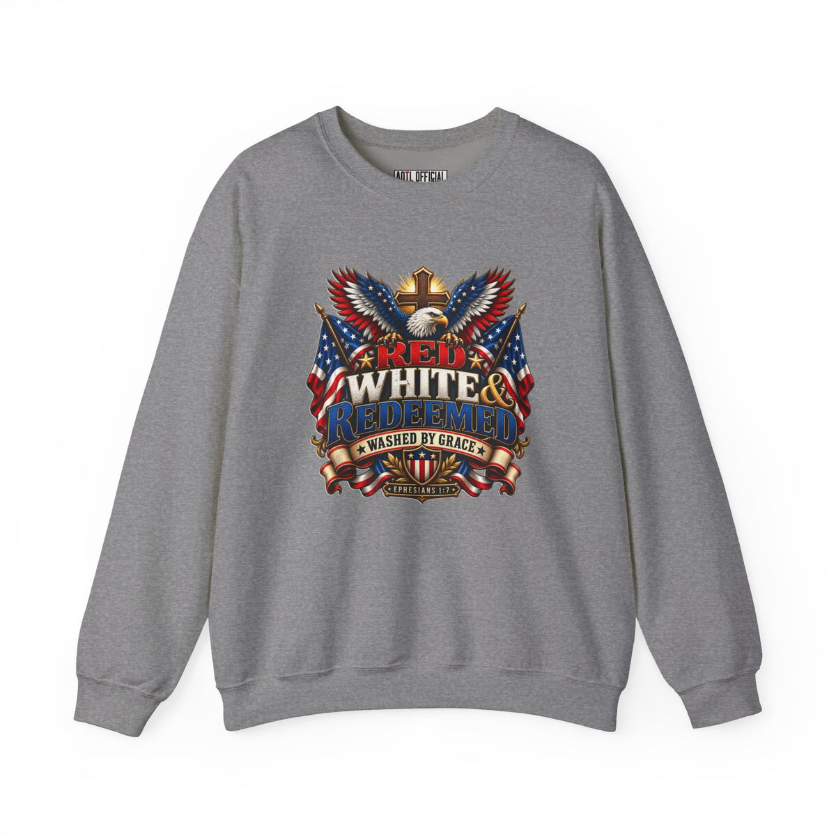 Red, White & Redeemed Christian Sweatshirt
