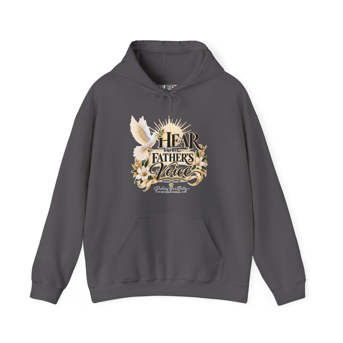 Hear the Father’s Voice Declaring Your Destiny Christian Hoodie