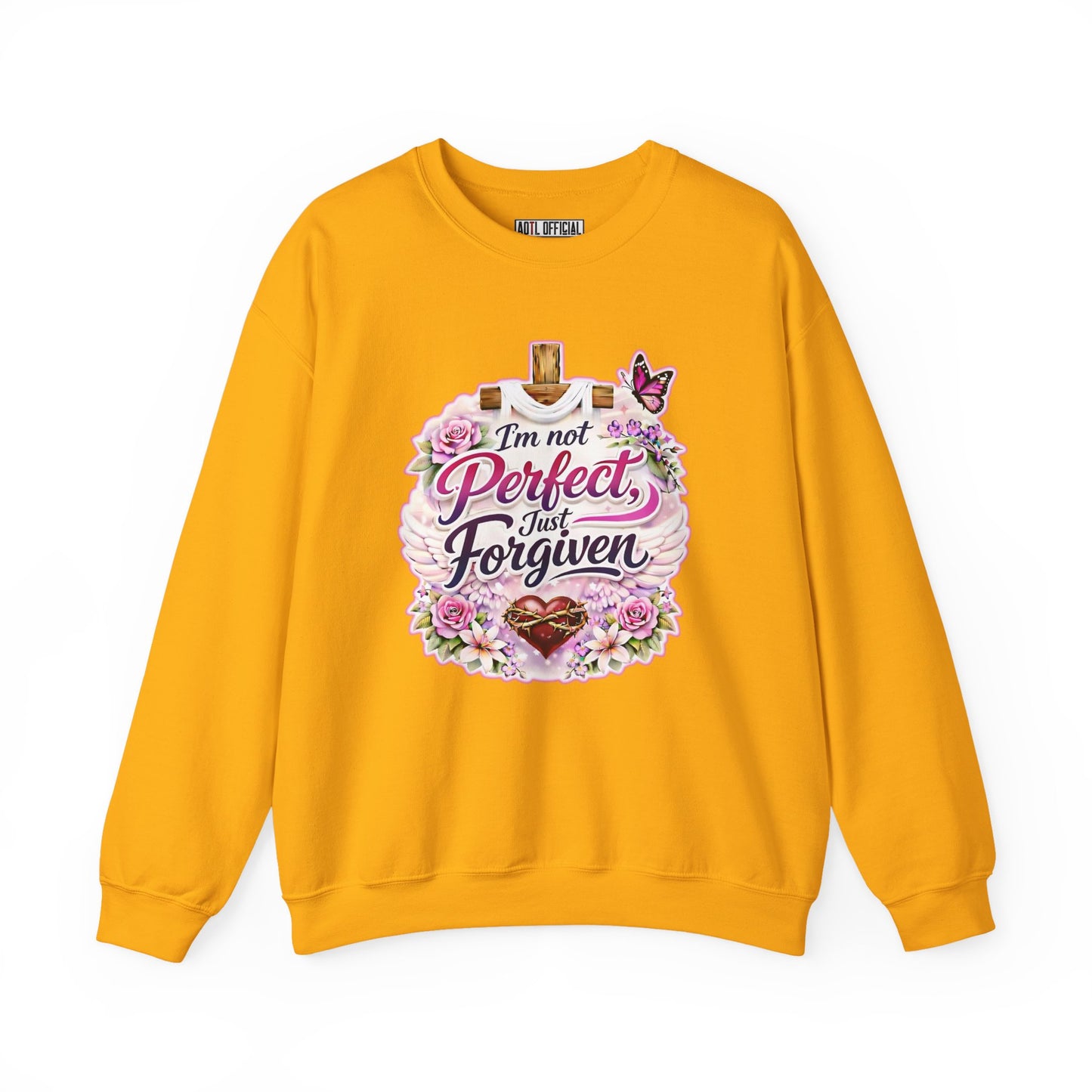 I'm Not Perfect, Just Forviven Nature Edition Unisex Heavy Blend™ Crewneck Sweatshirt