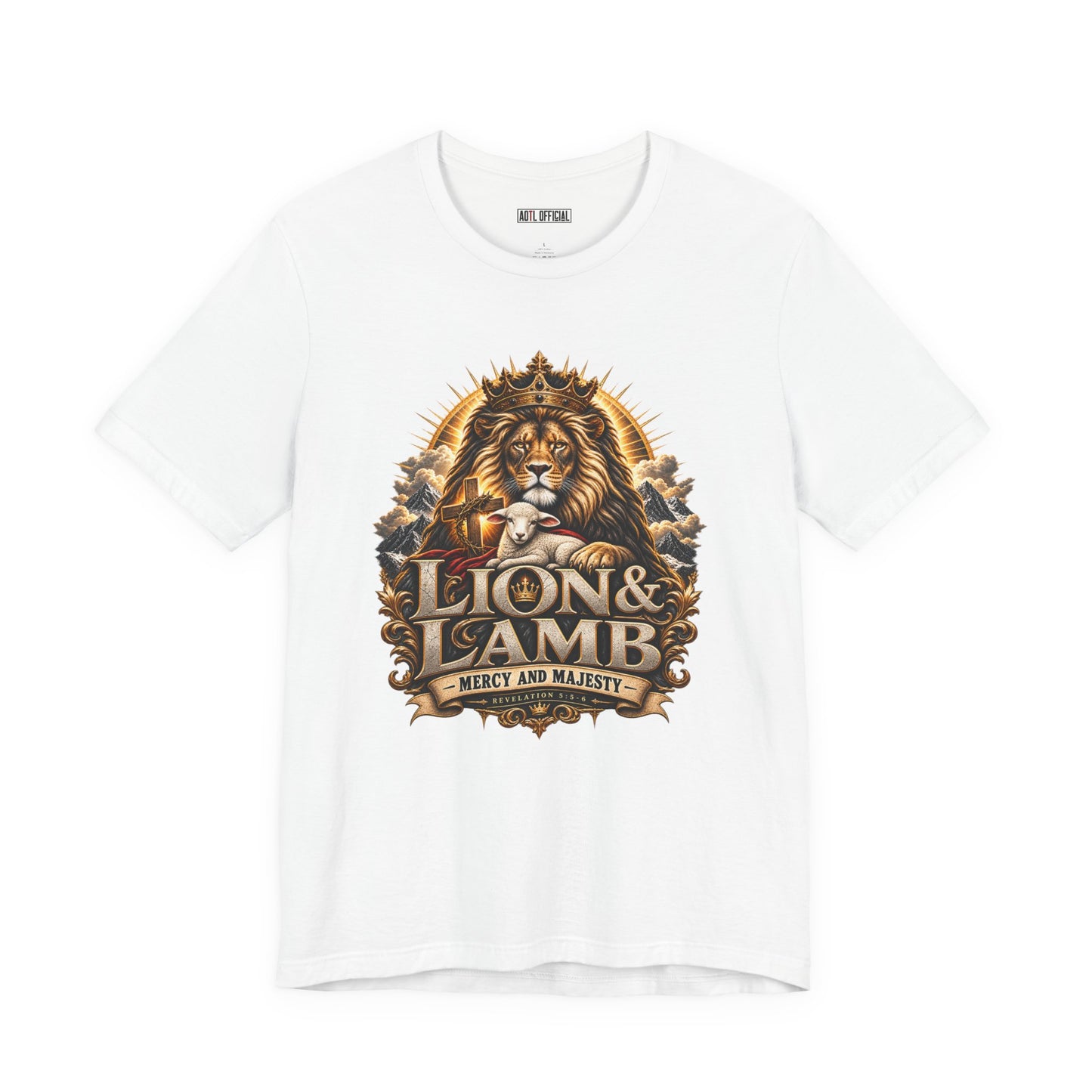 Lion & Lamb – Mercy and Majesty Christian T-shirt