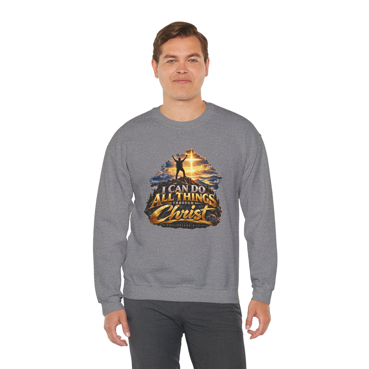 I Can Do All Things Through Christ – Philippians 4:13 Victory Design Christian  Sweatshirt