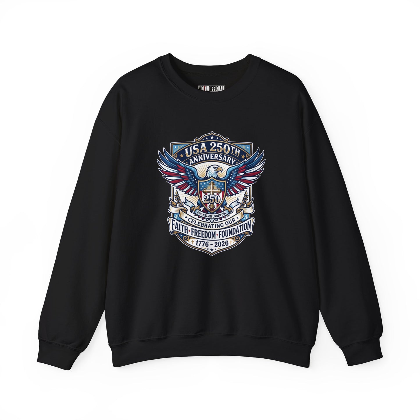 250 Years One nation Under God  Unisex Heavy Blend™ Crewneck Sweatshirt
