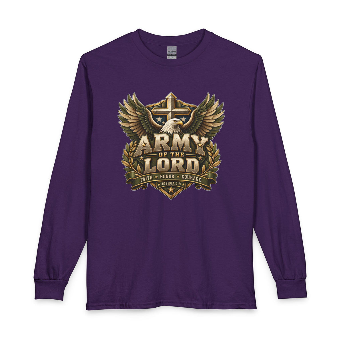 Army of the Lord — Faith, Honor & Courage Christian Long Sleeve Shirt