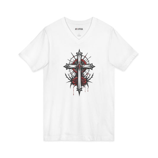 Thorned Redemption V-neck Tee