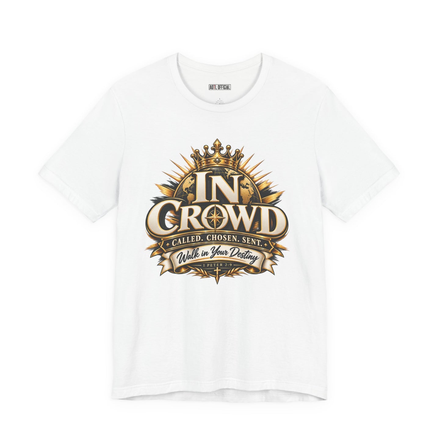 In Crowd – Called. Chosen. Sent.  Christian T-shirt