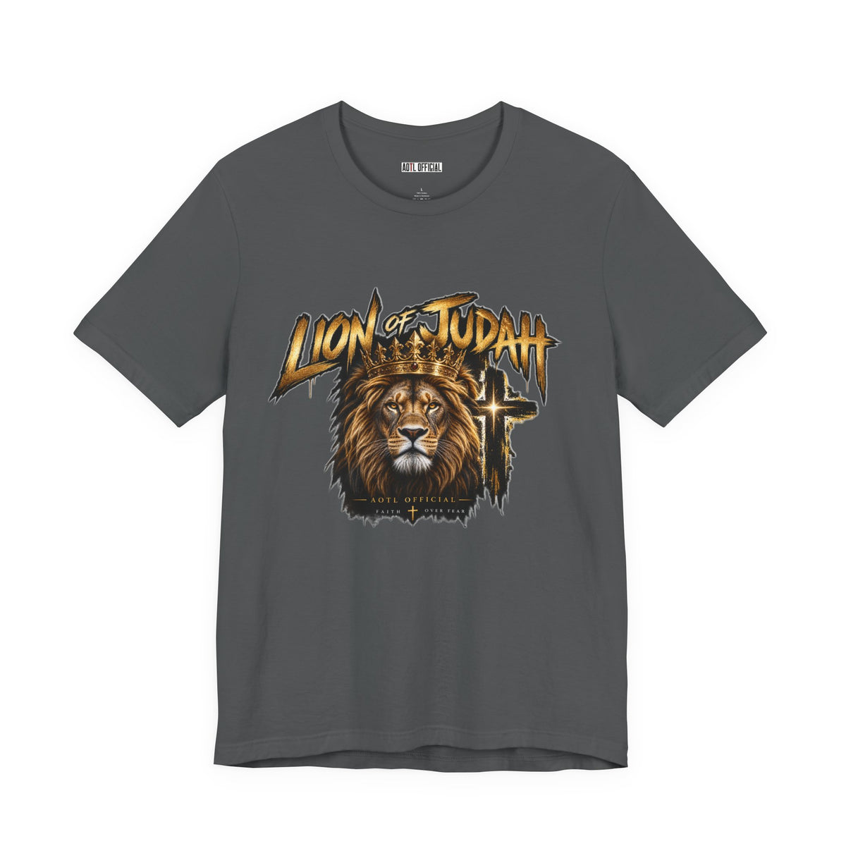 Lion of Judah — Faith Over Fear Christian T-shirt