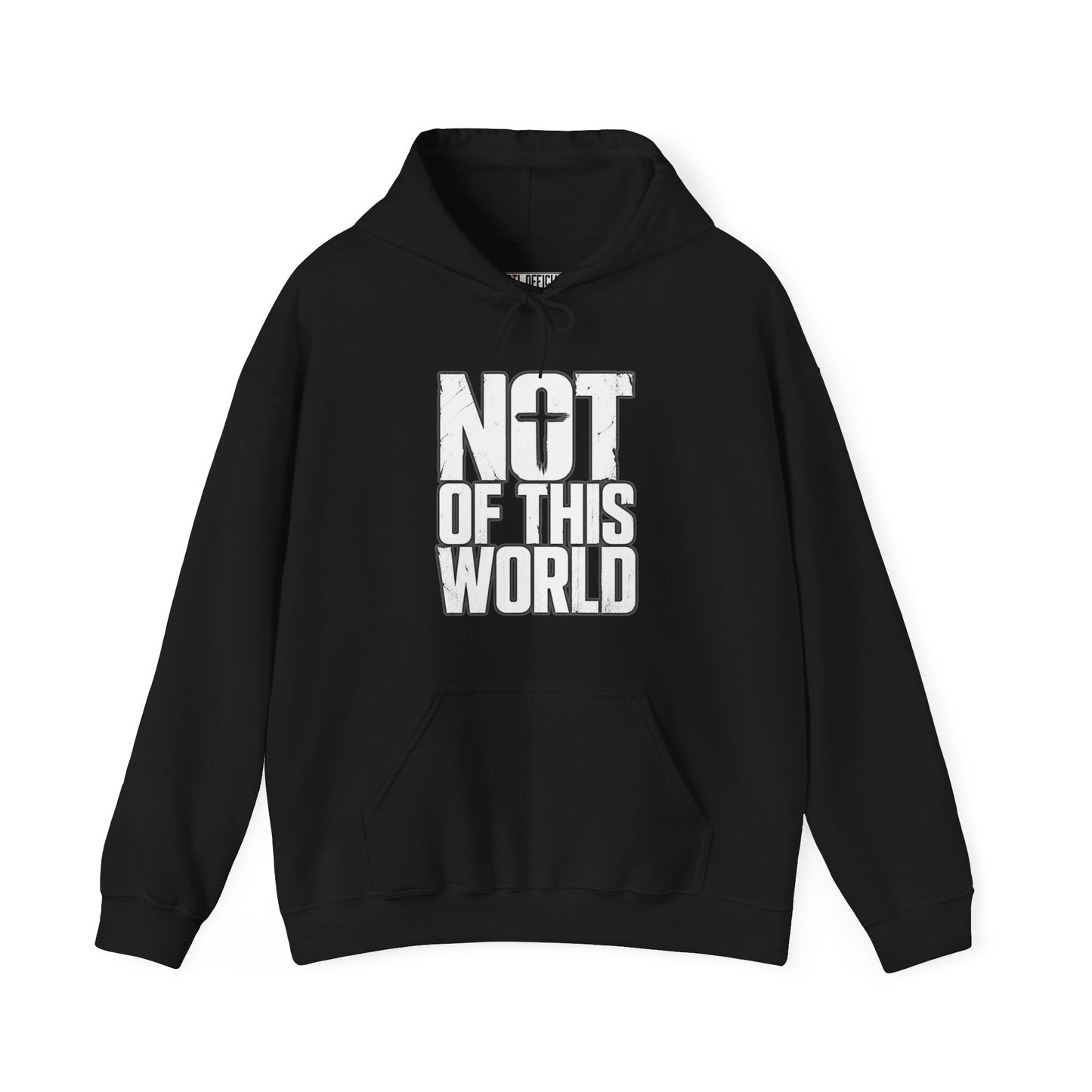 Not Of This World White Text Christian Hoodie