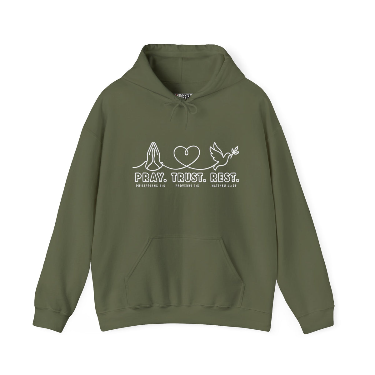 Pray. Trust. Rest. Christian Hoodie