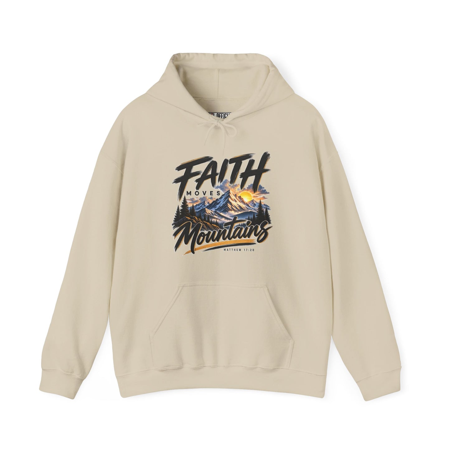 Faith Moves Mountains Christian Hoodie