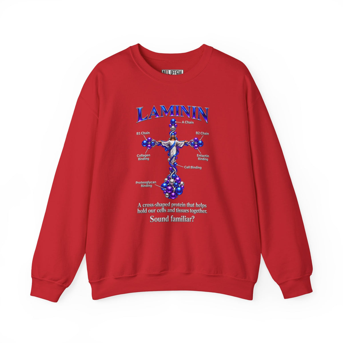 LAMININ Cross Design Christian Sweatshirt