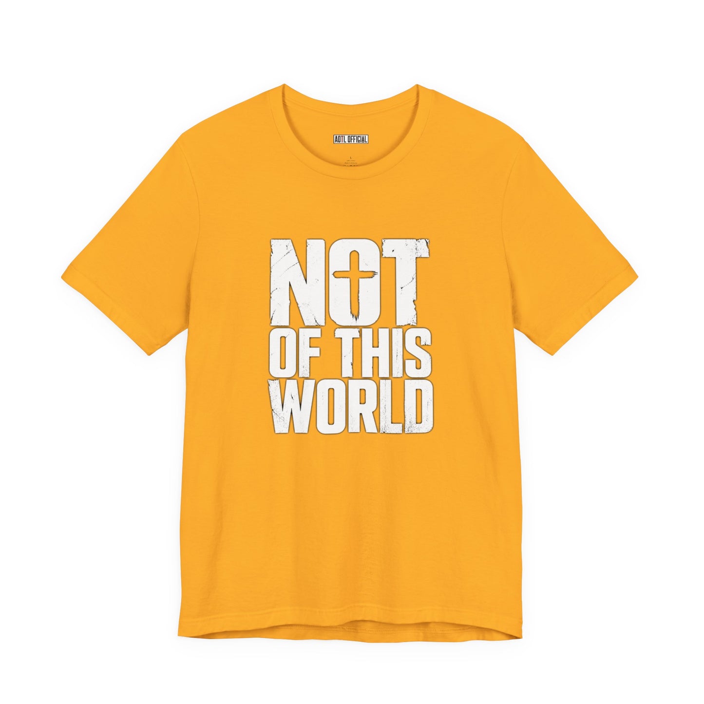 Not Of This World White Text Christian T-Shirt