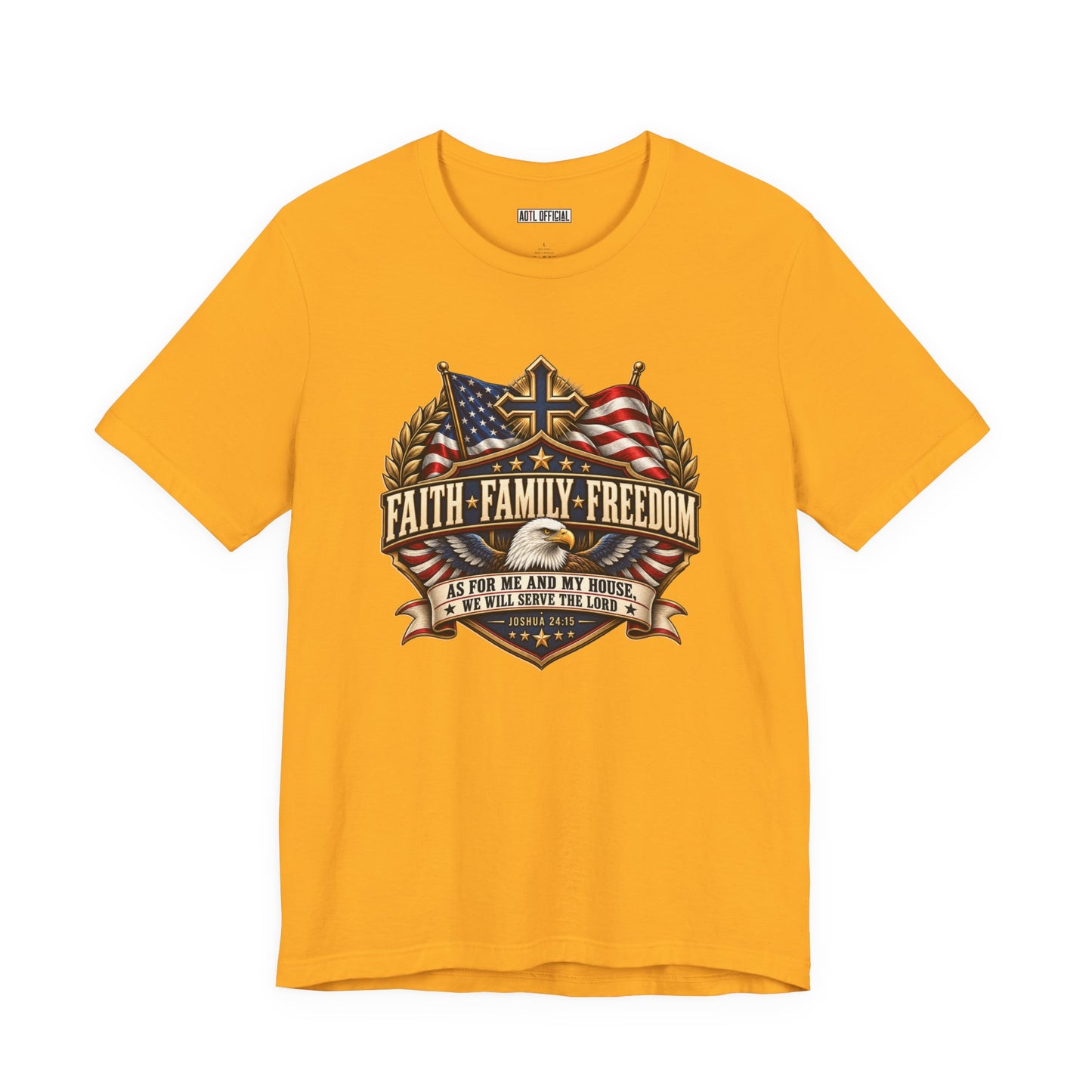 Faith. Family. Freedom. Christian T-shirt