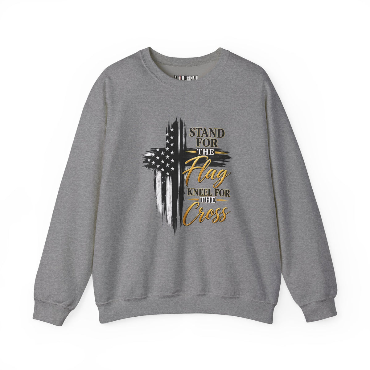 Stand for the Flag, Kneel for the Cross Christian Sweatshirt