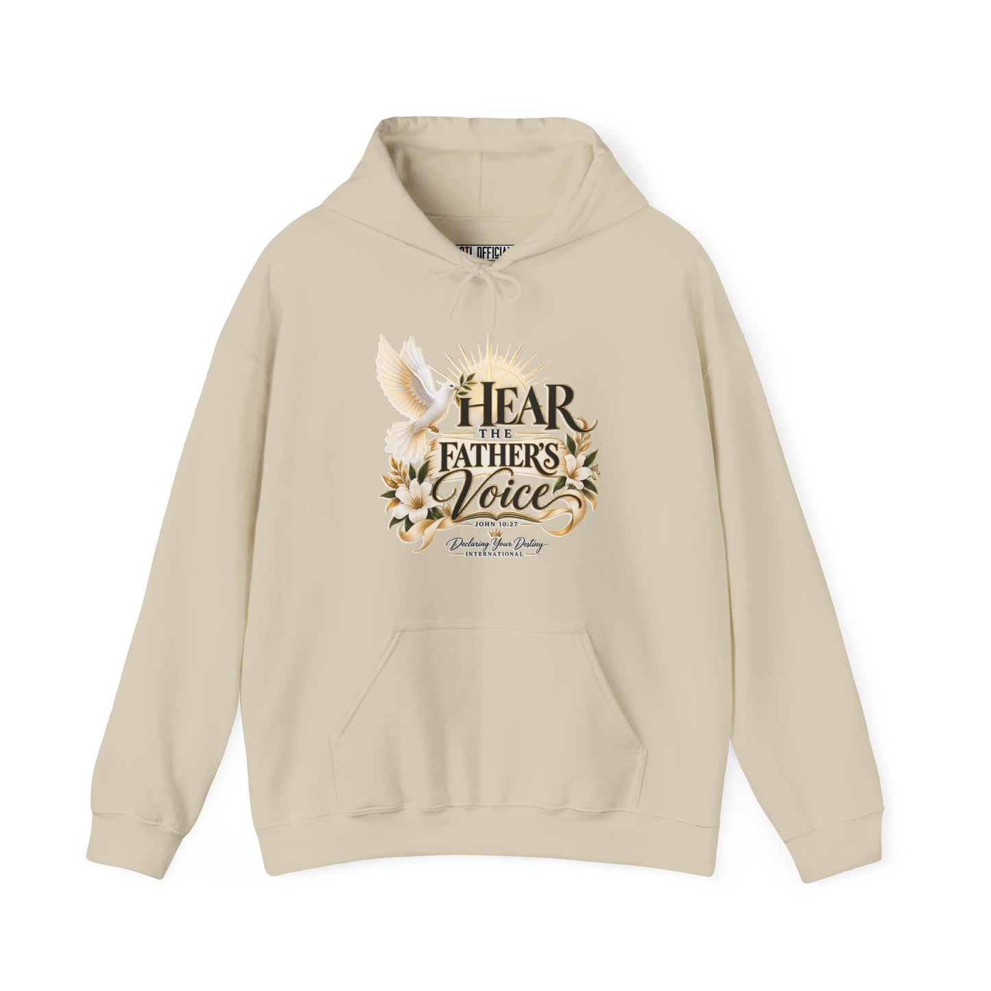 Hear the Father’s Voice Declaring Your Destiny Christian Hoodie