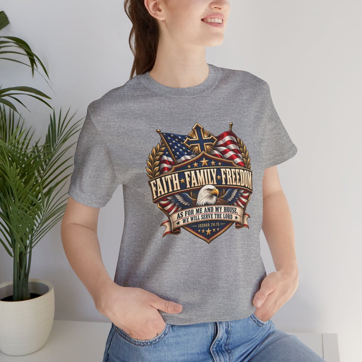 Faith. Family. Freedom. Christian T-shirt