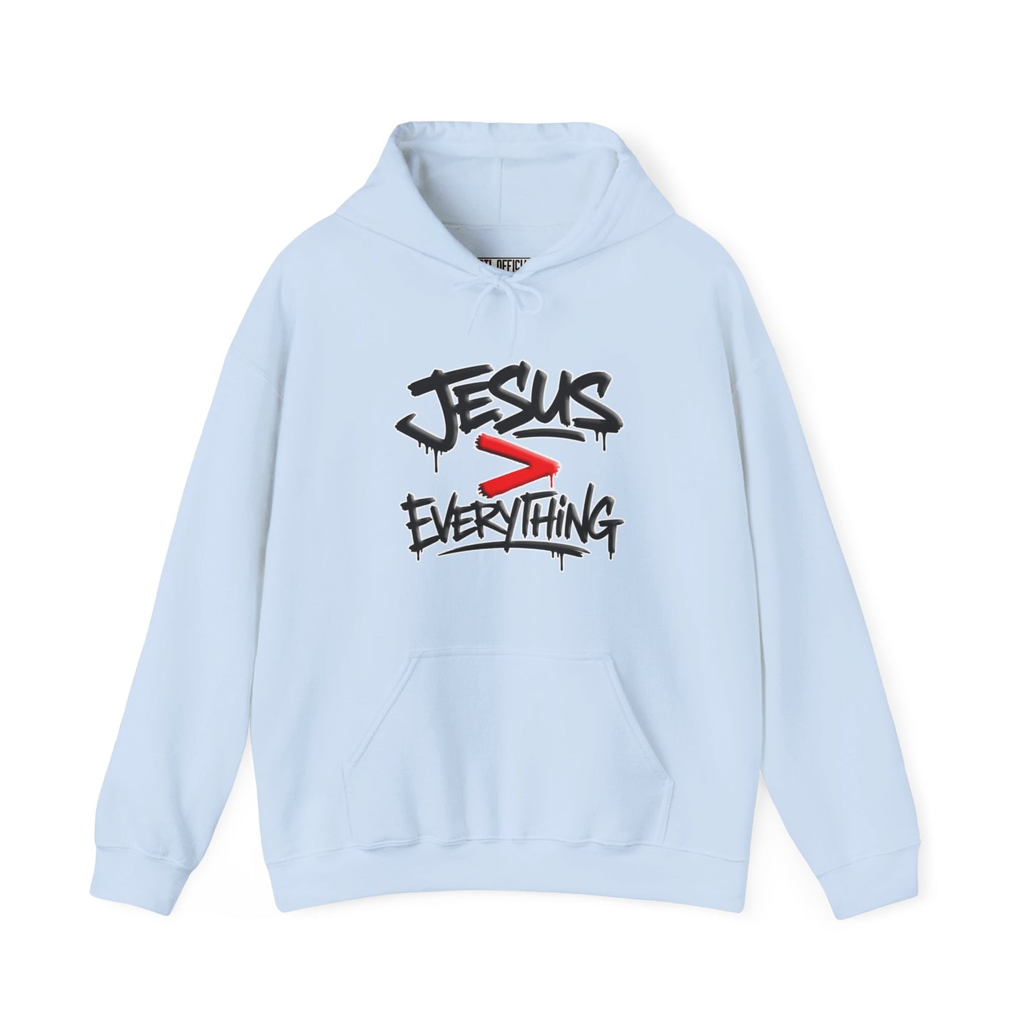 Jesus > Everything Graffiti Christian Hoodie