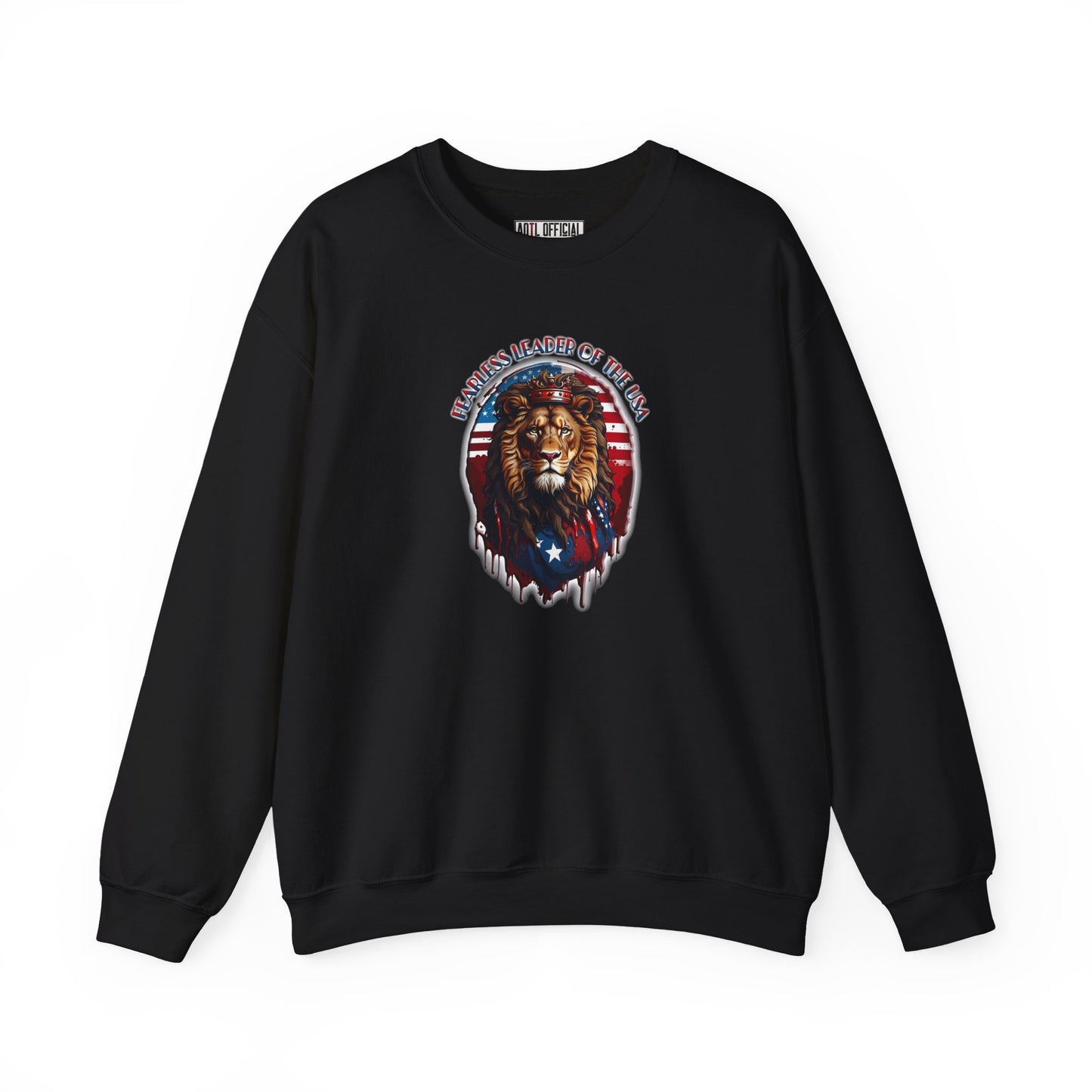 Fearless Leader of Faith  Lion of Judah  Unisex Heavy Blend™ Crewneck Sweatshirt