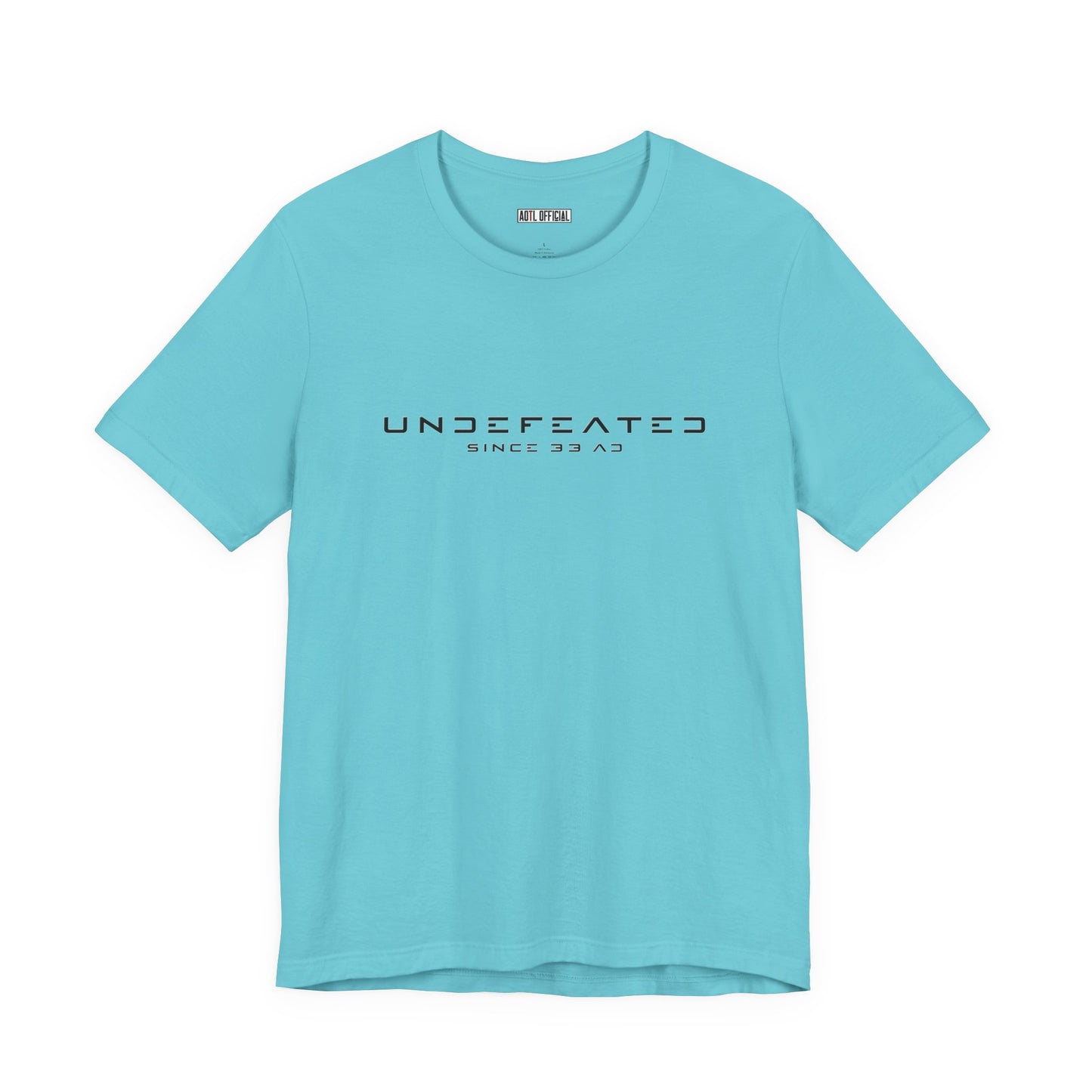 Undefeated Since 33 AD Modern Script Christian T-Shirt