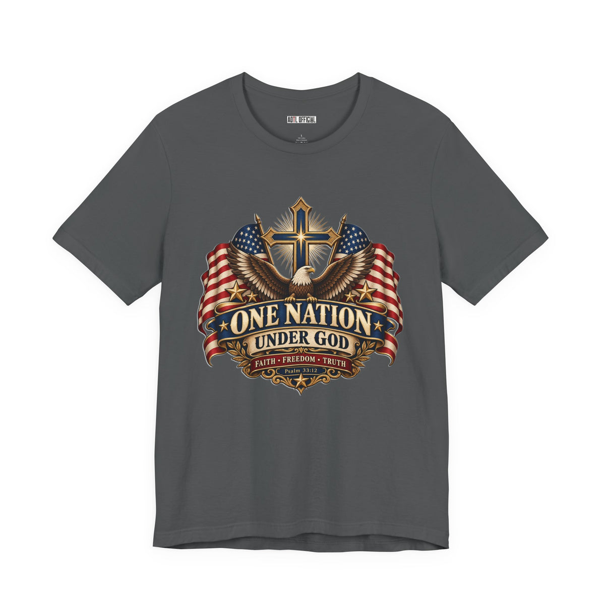 One Nation Under God — Faith, Freedom & Truth Christian T-shirt