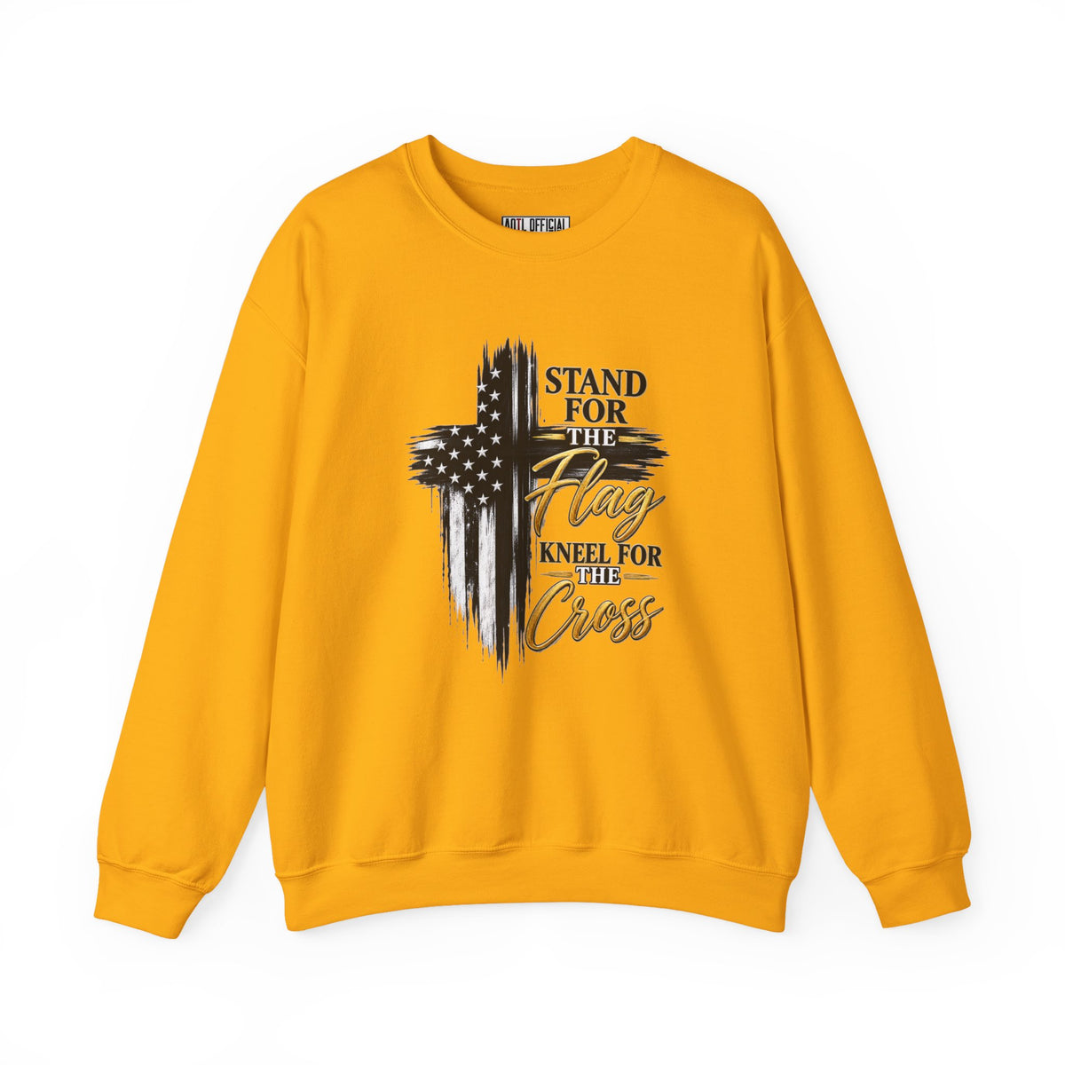 Stand for the Flag, Kneel for the Cross Christian Sweatshirt