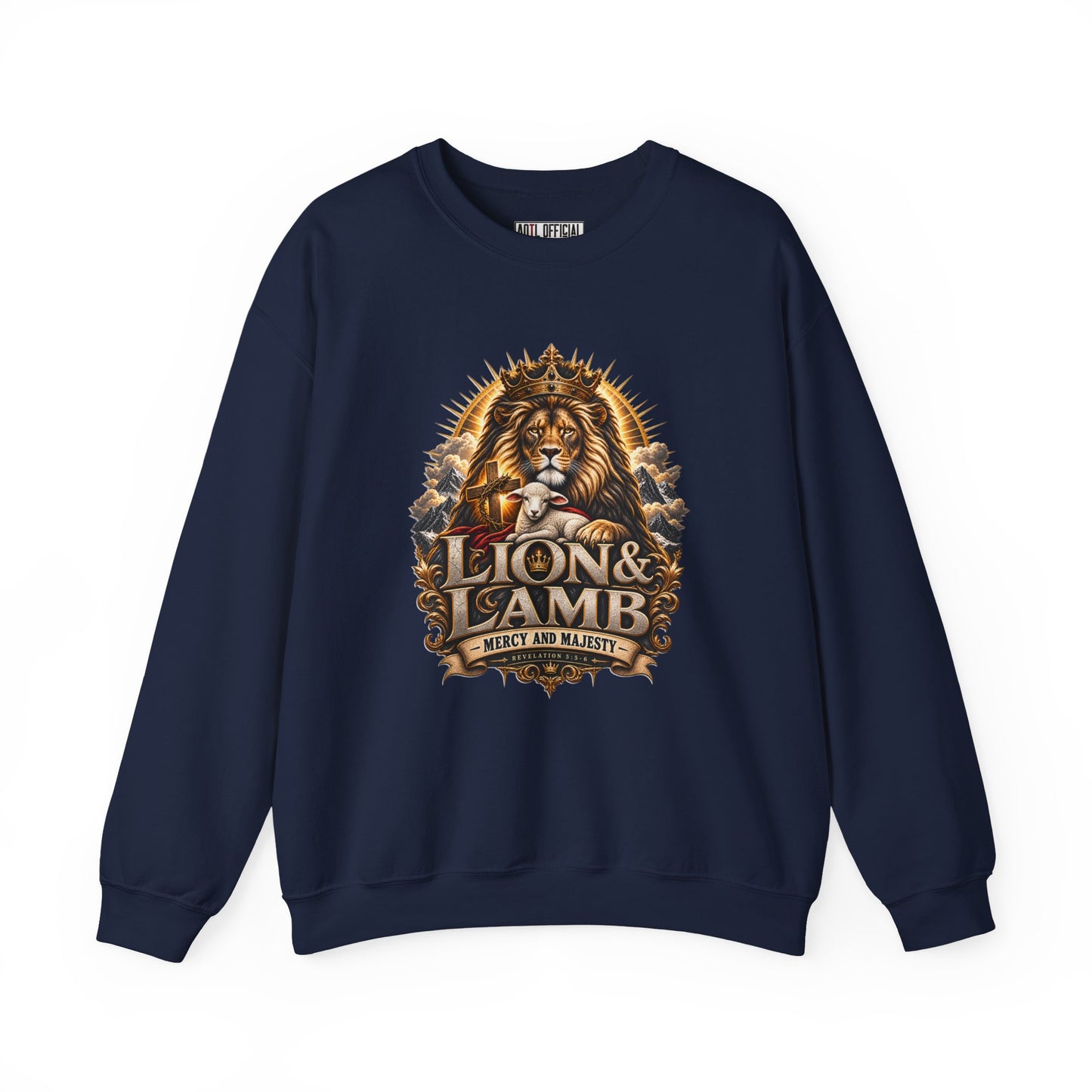 Lion & Lamb – Mercy and Majesty Christian Sweatshirt