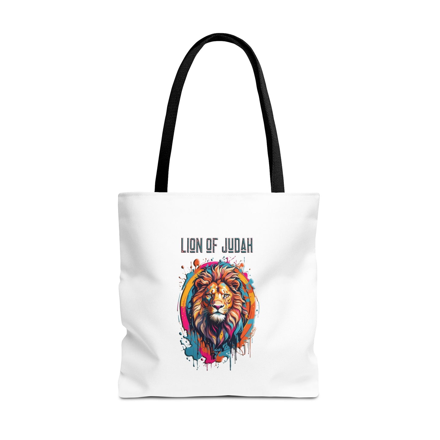 Graffiti Drip Lion Of Judah Christian Tote bag