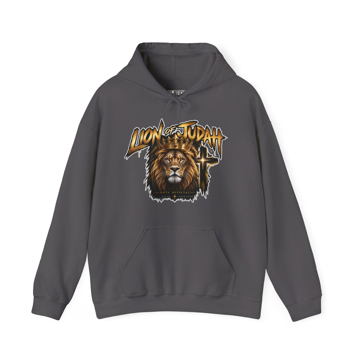 Lion of Judah — Faith Over Fear Christian Hoodie