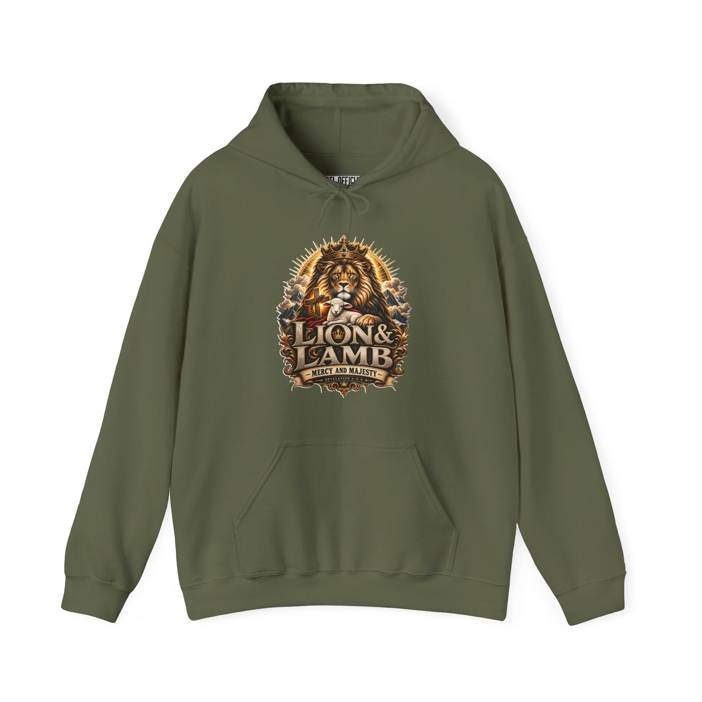 Lion & Lamb – Mercy and Majesty Christian Hoodie